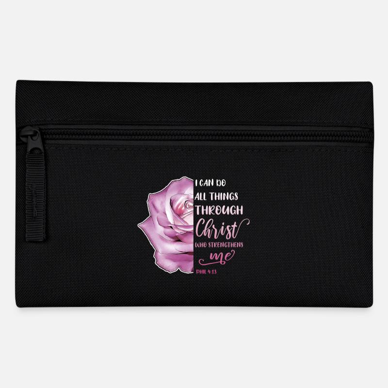 I Can Do All Things Through Christ LGBT Jesus - Pencil Case - black