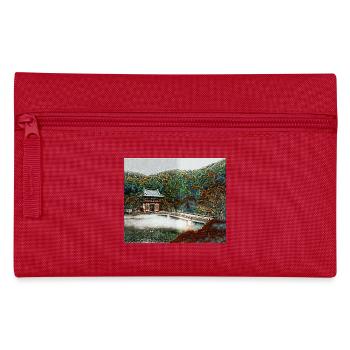 Temple in the Forest - Pencil Case - red - Front