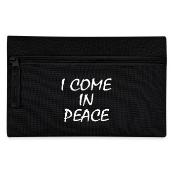 i come in peace im peace couples - Pencil Case - black - Front