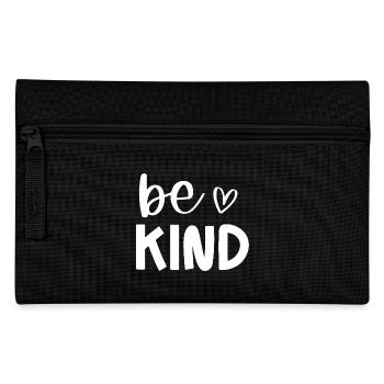Be Kind Conception de message positif - Trousse - noir - Devant