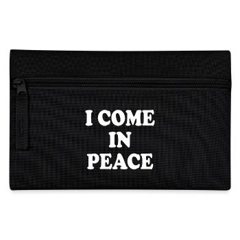 i come in peace im peace couple - Pencil Case - black - Front