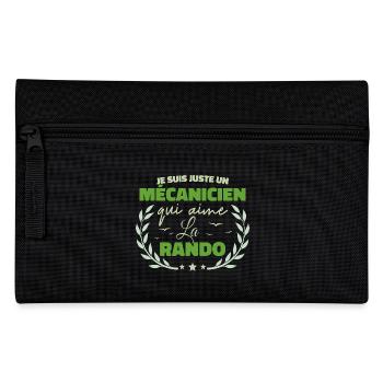 Fier d’être Mécanicien et Passionné de la Randonné - Trousse - noir - Devant