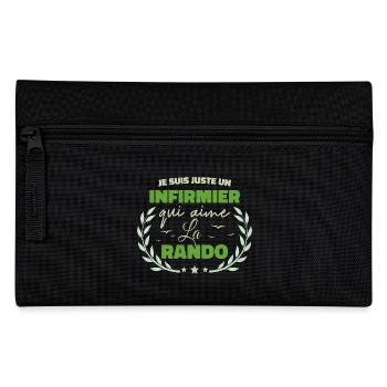 Fier d’être Infirmier et Passionné de la Randonnée - Trousse - noir - Devant