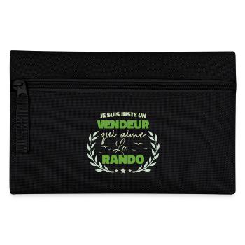 Fier d’être Vendeur et Passionné de la Randonnée - Trousse - noir - Devant