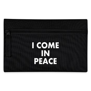 i come in peace i'm peace couple - Federtasche - Schwarz - Vorne