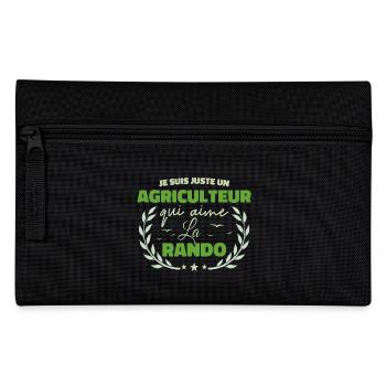 Fier d’être Agriculteur et Passionné de la Rando - Trousse - noir - Devant