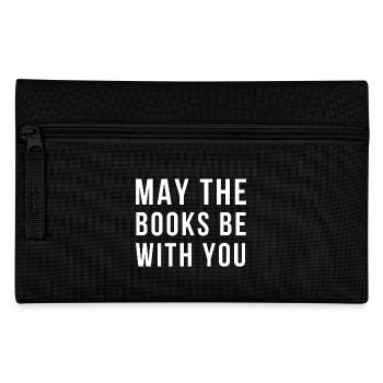 May The Books Be With You | English Teacher Funny - Pencil Case - black - Front