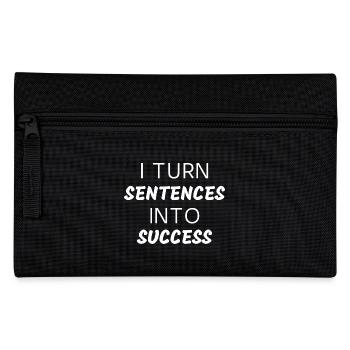 I Turn Sentences Into Success English Teacher - Pencil Case - black - Front