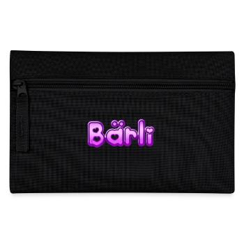 Text Bärli - Federtasche - Schwarz - Vorne