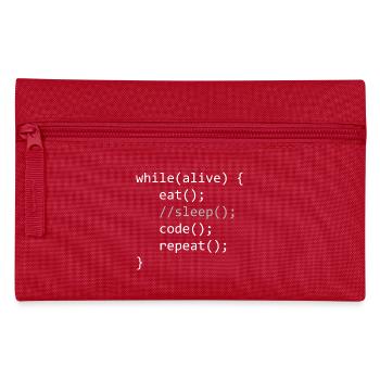 Code de son vivant - Trousse - rouge - Devant