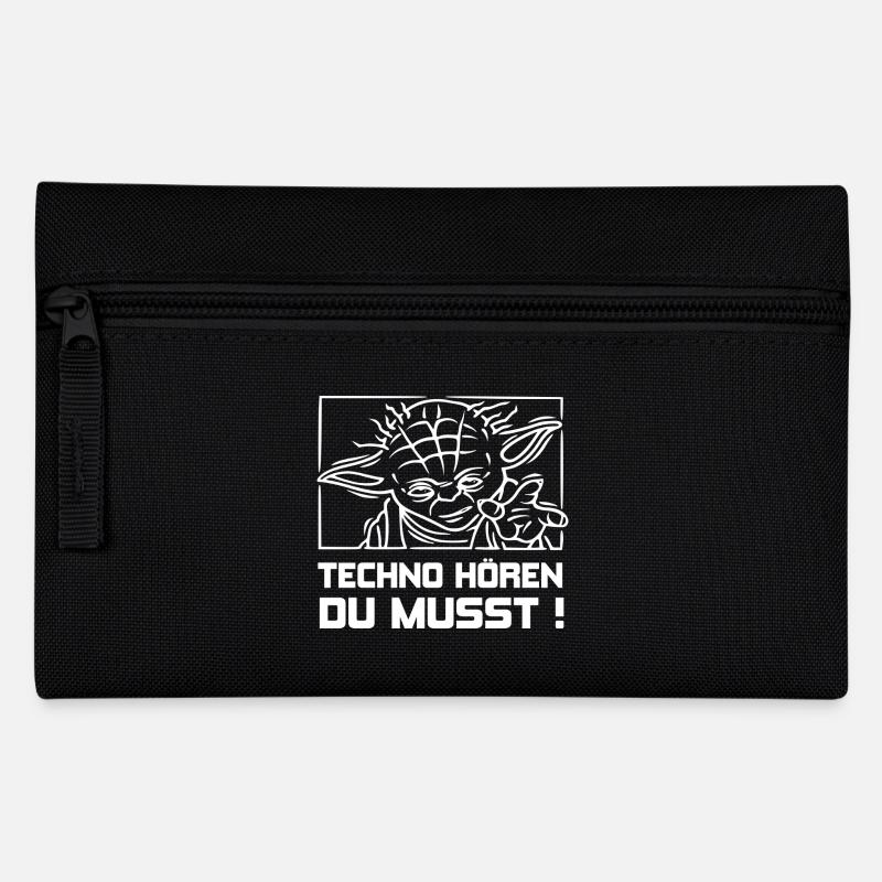 TECHNO HÖREN DU MUSST ! + - Federtasche - Schwarz