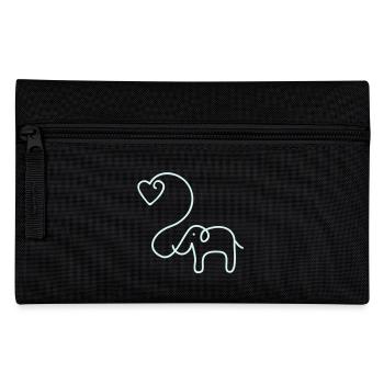 ÉLÉPHANT avec le coeur - Trousse - noir - Devant