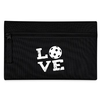LOVE - field hockey Indoor Hockey Floorball - Pencil Case - black - Front