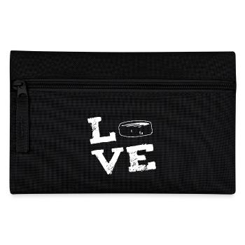 LOVE - hockey ice hockey - Pencil Case - black - Front