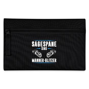 SÄGESPÄNE SIND MÄNNER GLITZER - Federtasche - Schwarz - Vorne