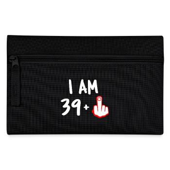 40 years birthday gift t shirt funny - Pencil Case - black - Front
