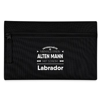 Labrador Geschenk - Federtasche - Schwarz - Vorne