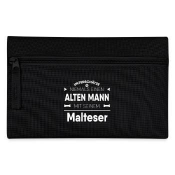 Malteser Geschenk - Federtasche - Schwarz - Vorne