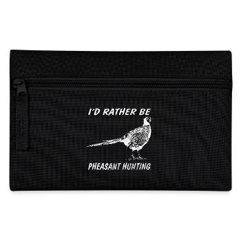 La chasse, les chasseurs, Halali, cadeau, chemise, faisan - Trousse - noir - Devant