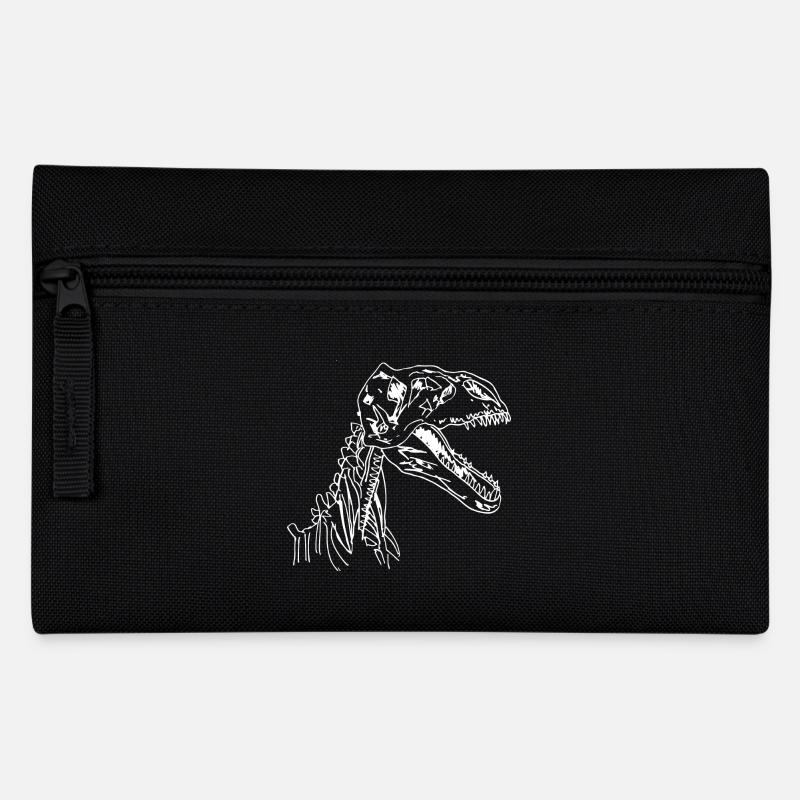 Illustration de squelette de dinosaure - Trousse - noir