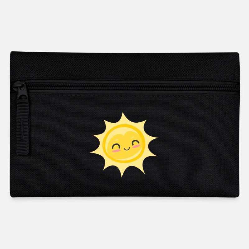 Sonne - Sonnenstrahlen Sonnenlicht Sommer Spass - Federtasche - Schwarz