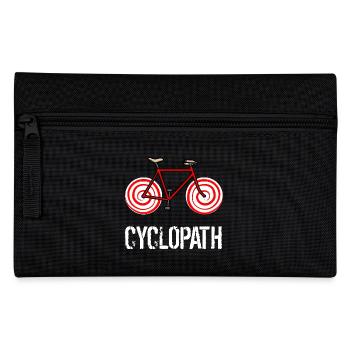 Cyclopath - Lustiges Geschenk für Radler - Federtasche - Schwarz - Vorne