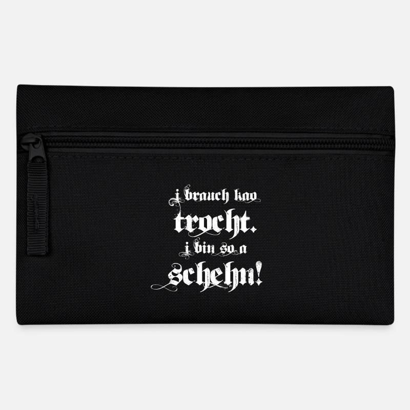 ich brauche keine Tracht. Ich bin so auch schön! - Federtasche - Schwarz