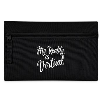 VR Gamer Virtual Reality Vintage - Federtasche - Schwarz - Vorne