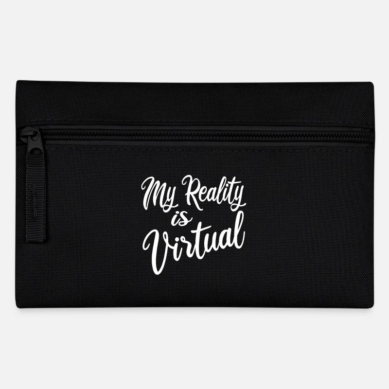 VR Gamer Virtual Reality Vintage - Federtasche - Schwarz