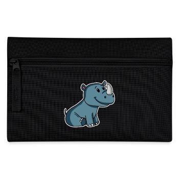 rhino - Pencil Case - black - Front