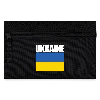 Die Ukraine und die Flagge der Ukraine - Federtasche - Schwarz - Vorne
