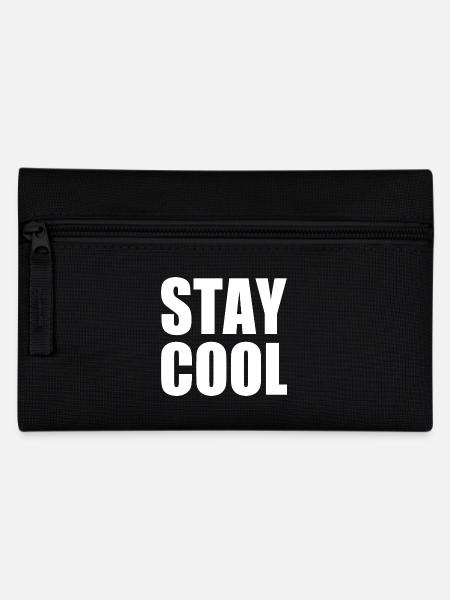 Stay cool - Federtasche - Schwarz