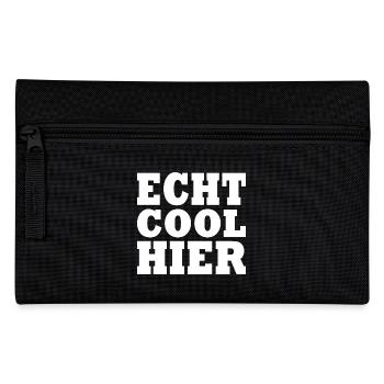 Echt cool hier - Federtasche - Schwarz - Vorne