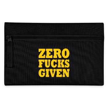 Zero fucks given - Federtasche - Schwarz - Vorne