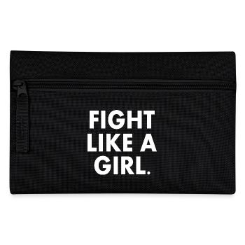 Fight like a girl - Pencil Case - black - Front