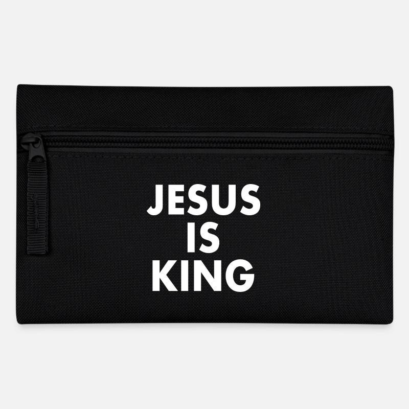 Jesus is king - Federtasche - Schwarz