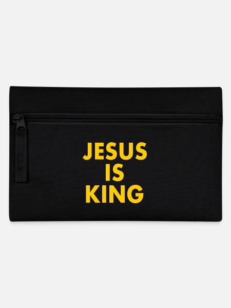 Jesus is king - Federtasche - Schwarz