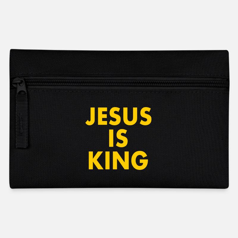Jesus is king - Federtasche - Schwarz