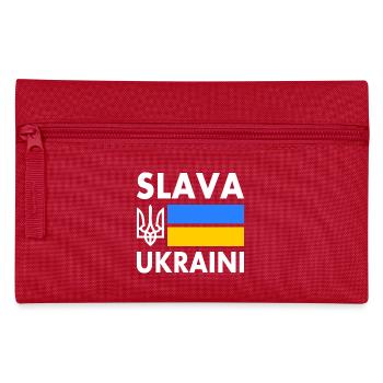 Slava ukraini - Pencil Case - red - Front