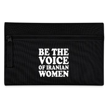 Be the voice of iranian women - Pencil Case - black - Front