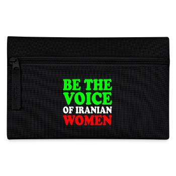 Be the voice of iranian women - Pencil Case - black - Front