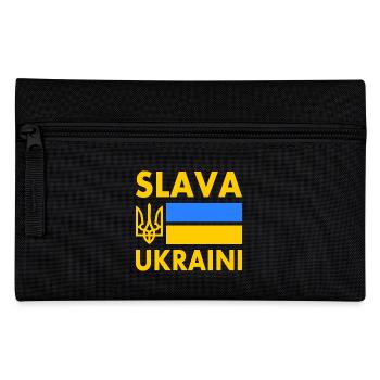 Slava ukraini - Federtasche - Schwarz - Vorne