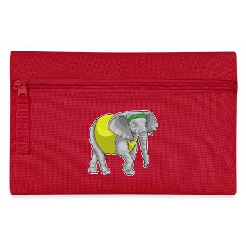 Elephant Jogger Jogging Sport - Pencil Case - red - Front