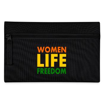 Women life freedom - Federtasche - Schwarz - Vorne