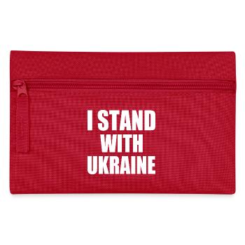 I stand with ukraine - Pencil Case - red - Front