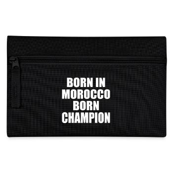 Marokko - born in morocco born champion - Federtasche - Schwarz - Vorne