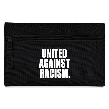 United against racism - Federtasche - Schwarz - Vorne