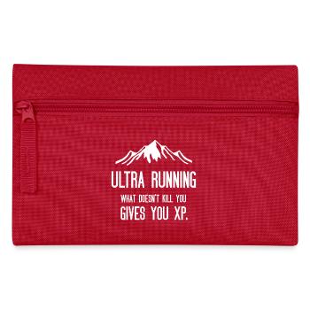 Ultra Running - Was dich nicht umbringt, gibt dir XP - Federtasche - Rot - Vorne