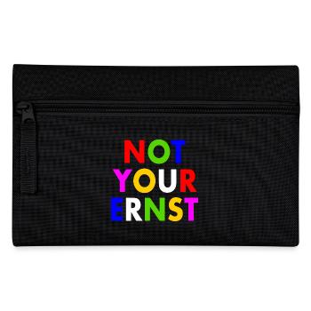 Not your ernst - Federtasche - Schwarz - Vorne