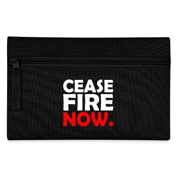 Ceasefire now - Pencil Case - black - Front
